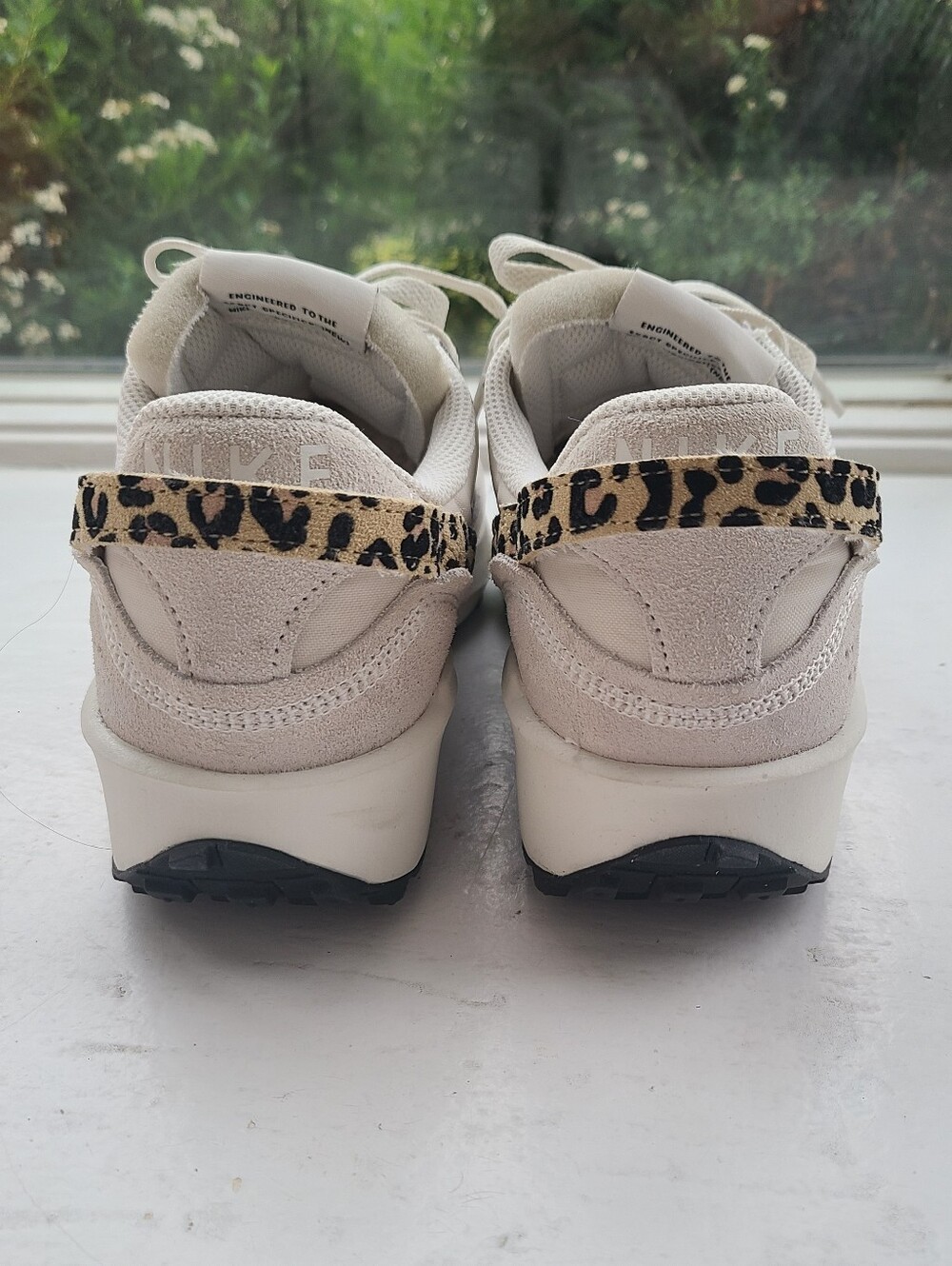 🐆 Nike Waffle Debut Cream and Leopard Print Sneakers - Picture 5 of 10